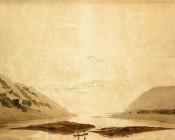 卡斯帕尔大卫弗里德里希 - Mountainous River Landscape Day Version